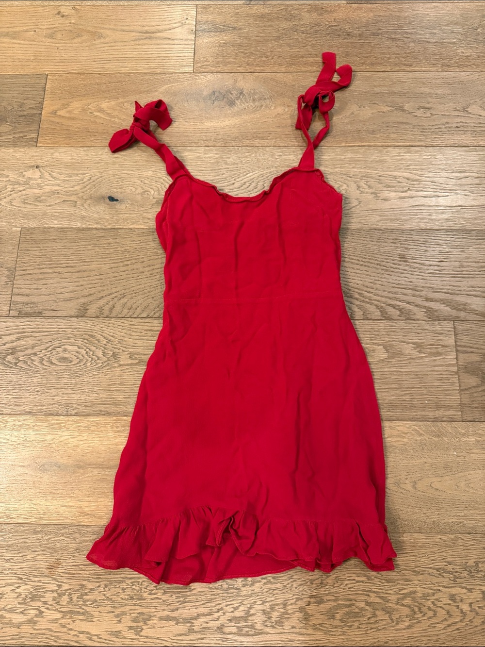 Reformation Christine Dress in Lipstick Red
